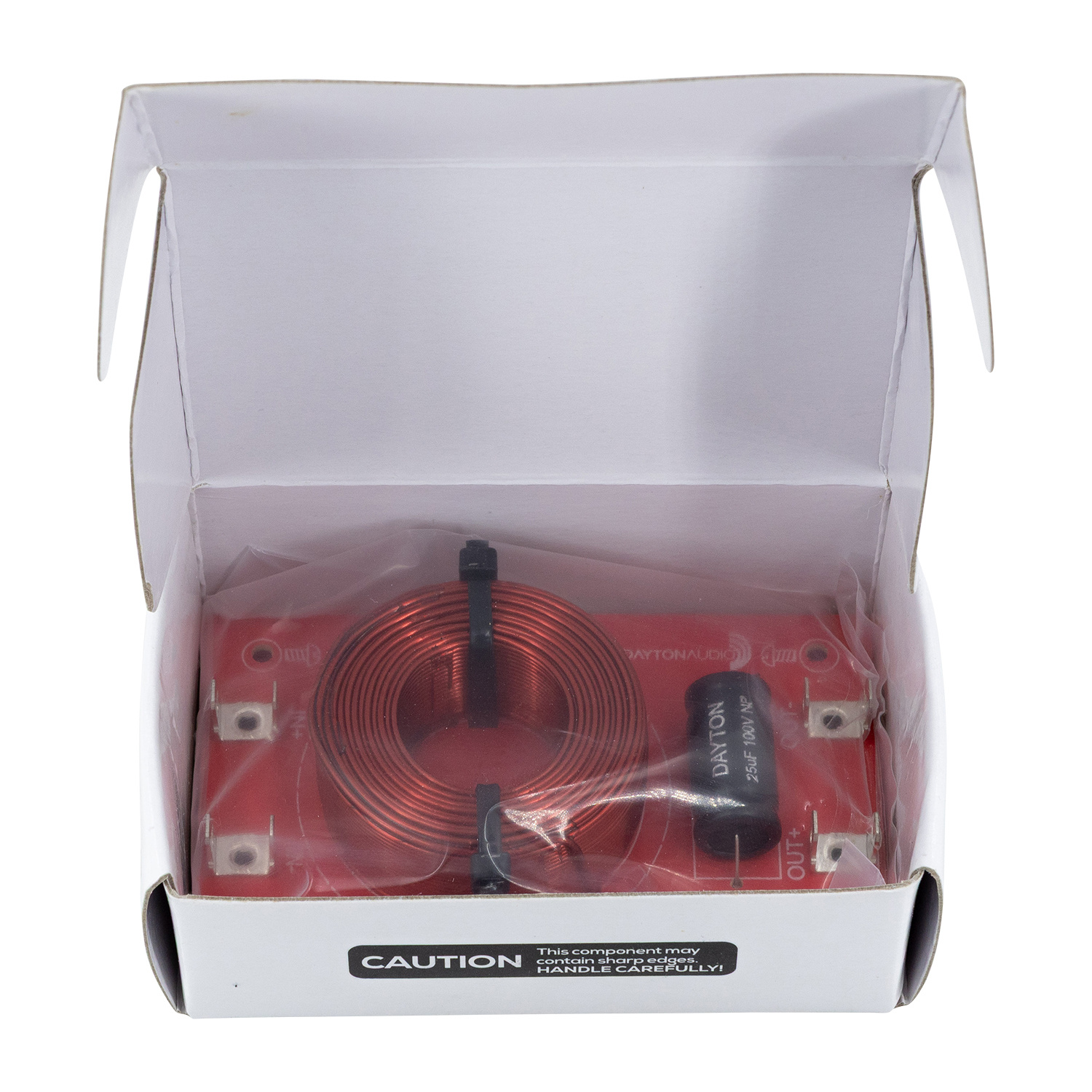 Low Pass Speaker Crossover 12 dB/Octave, 4 Ohm Assembled crossover