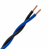 ACW220P-BK/BU Angelique® Copper SolidCore Twisted Pair Wire per meter