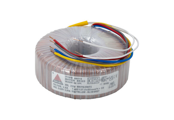 58016 160 VA | 2 x 25 V Ringkerntrafo