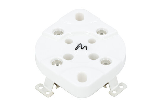 VBASE-171 UX4 4-Pin Valve Base Chassis Mount with Silver-Plated Contacts