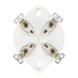 VBASE-171 UX4 4 polige Buisvoet Chassis Mount met Verzilverde Contacten