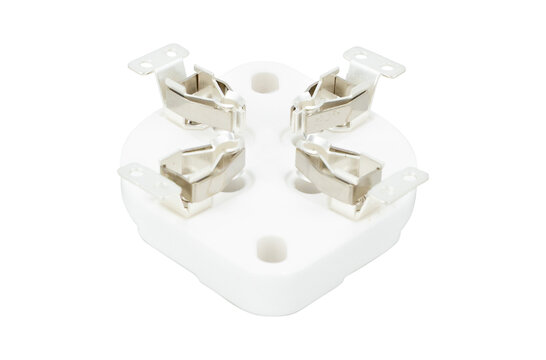 VBASE-171 UX4 4 polige Buisvoet Chassis Mount met Verzilverde Contacten