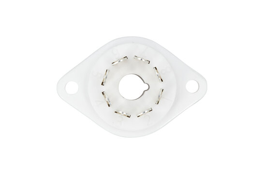 VBASE-166 UX8 8-Pin Valve Base Chassis Mount with Silver-Plated Contacts