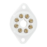 VBASE-166 UX8 8-Pin Valve Base Chassis Mount with Silver-Plated Contacts