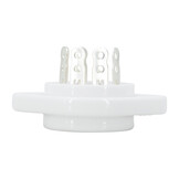 VBASE-166 UX8 8-Pin Valve Base Chassis Mount with Silver-Plated Contacts