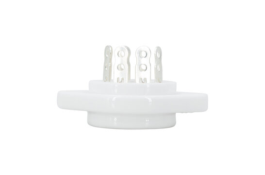 VBASE-166 UX8 8-Pin Valve Base Chassis Mount with Silver-Plated Contacts