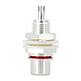 CON-034B AN-CS Silver Plated RCA Chassis Mount Red
