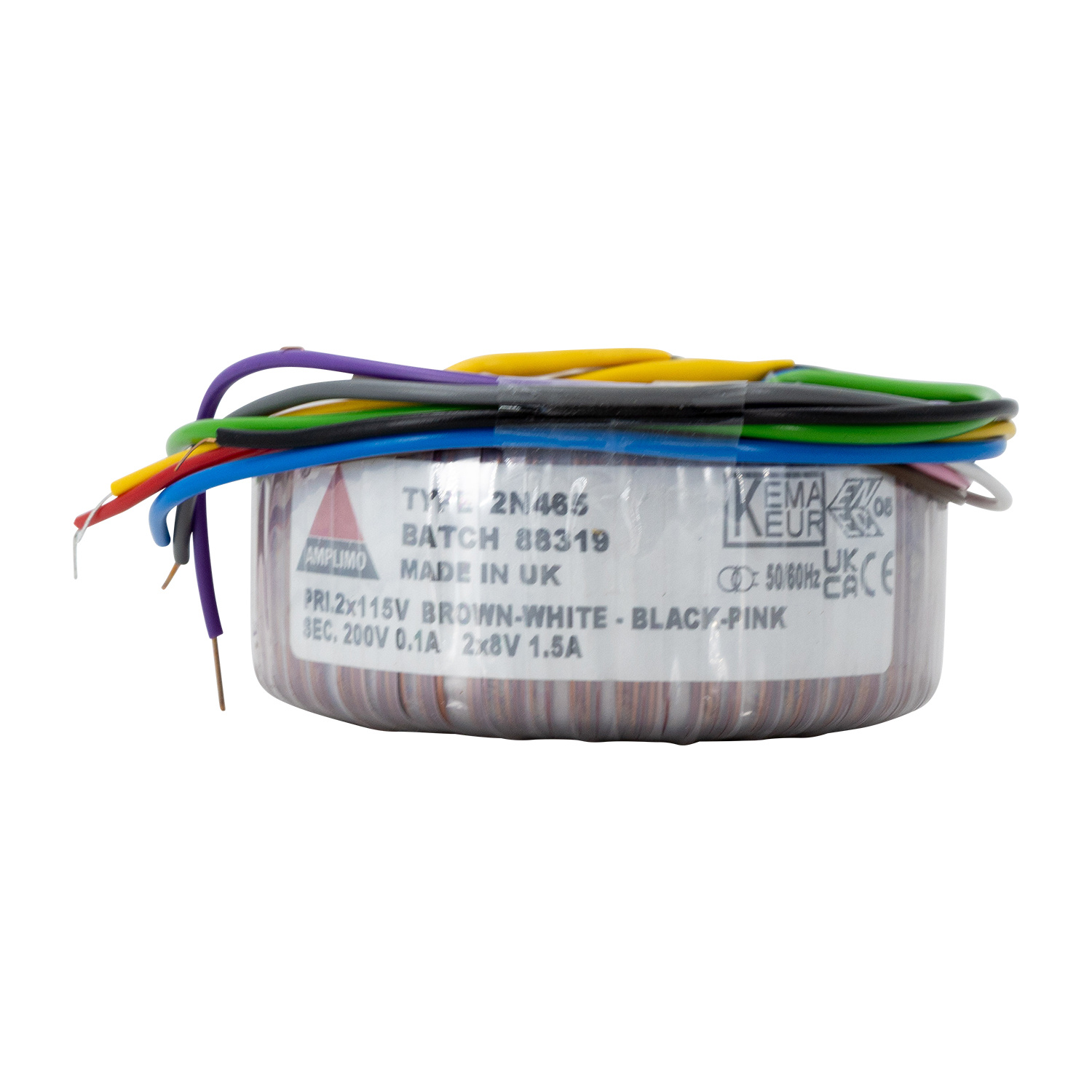 2N465 Power Transformer Tube Amplifier 44 VA  | Secundair 200V / 8V