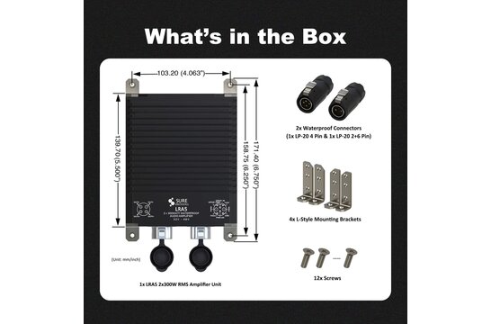 AA-AB32315 LRA5 2x300W Class D Audio Amplifier Unit