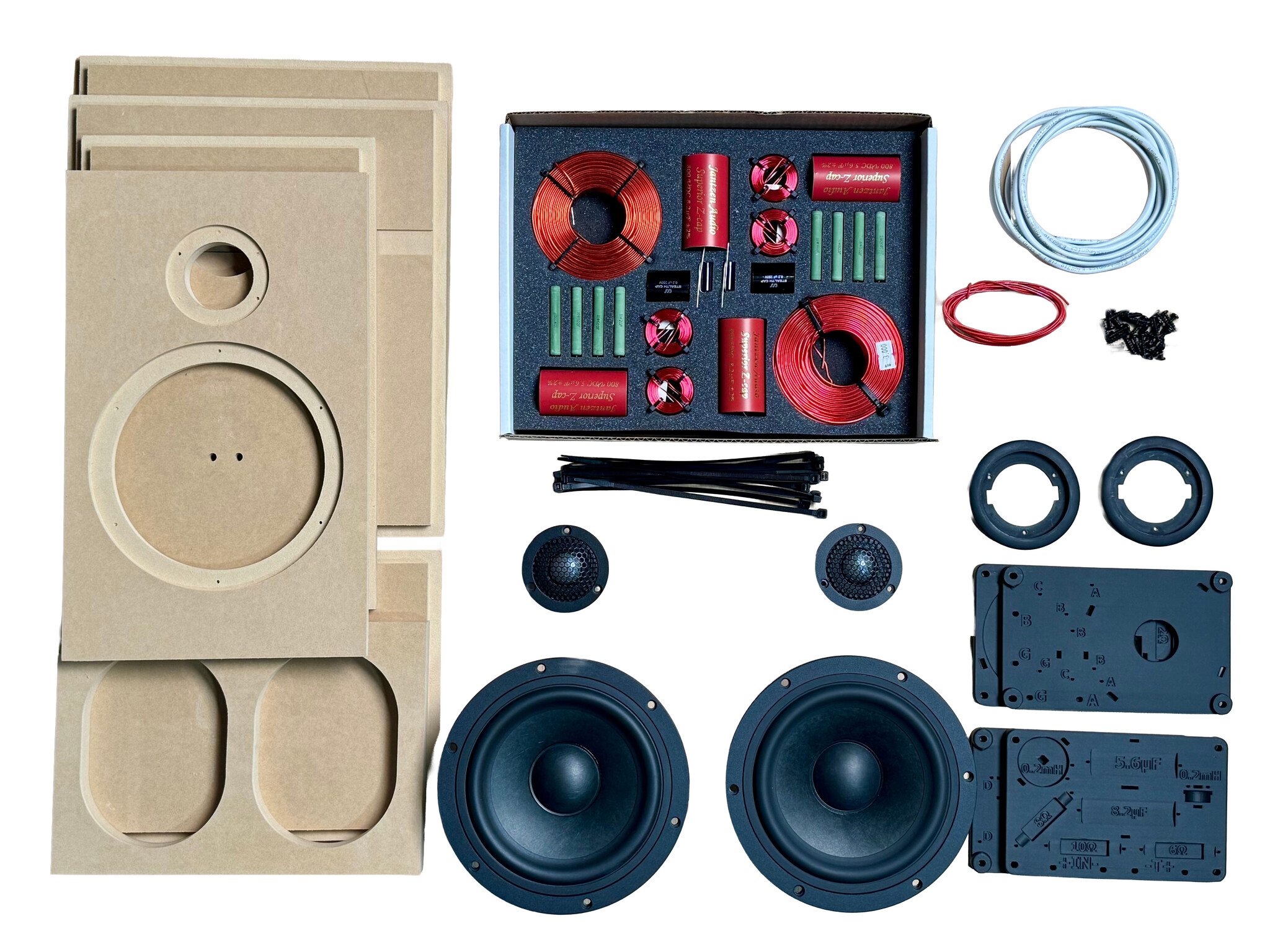 Veritas One Bookshelf Speaker Kit with LD25B-06 and LDW7