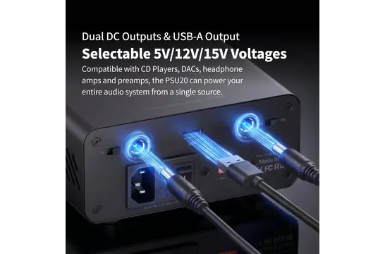 PSU20 40W Linear Power Supply 5 V / 12 V / 15 V