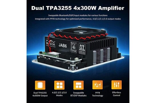 AA-JA33288 JAB6 4 x 300 W Class D Amplifier Module