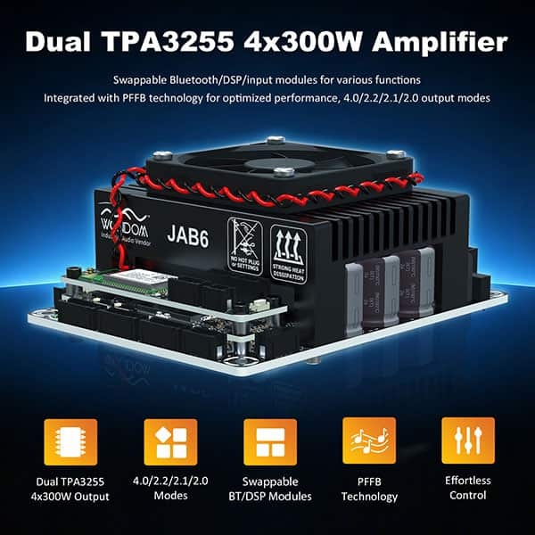 AA-JA33288 JAB6 4 x 300 W Class D Amplifier Module