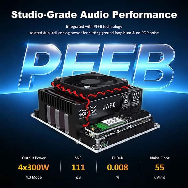 AA-JA33288 JAB6 4 x 300 W Class D Amplifier Module