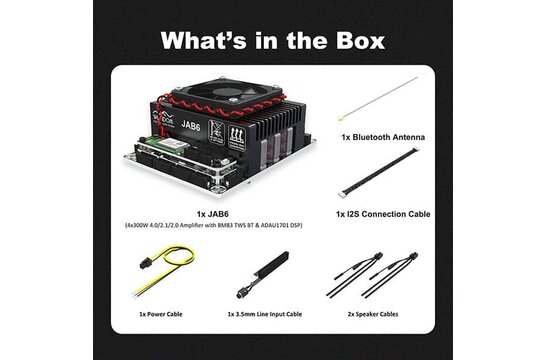 AA-JA33288 JAB6 4 x 300 W Class D Amplifier Module