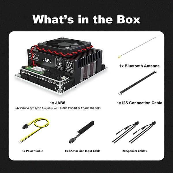 AA-JA33288 JAB6 4 x 300 W Class D Amplifier Module