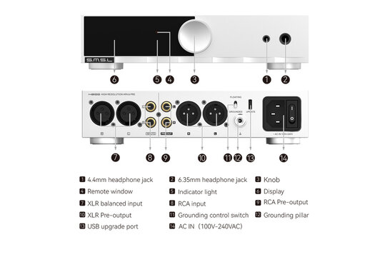 H200 Balanced Headphone Amplifier and Preamplifier