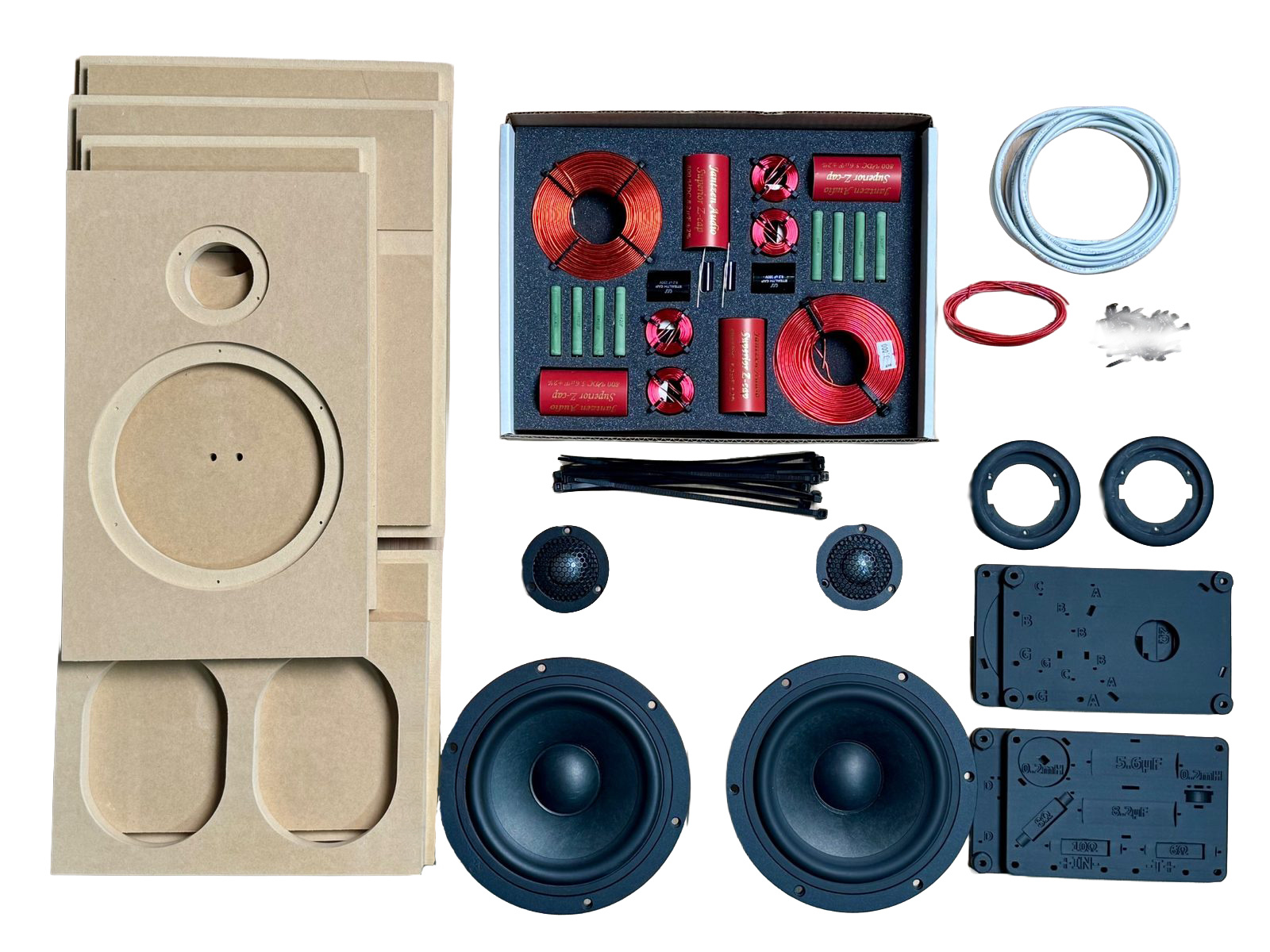 Veritas One Bookshelf Speaker Kit with LD25B-06 and LDW7