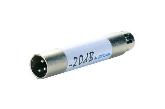 In-Line XLR Attenuator Pad 20dB