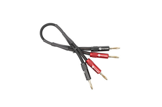 OFC Speaker Cable 2 x 0.3m 14AWG with Banana Plugs
