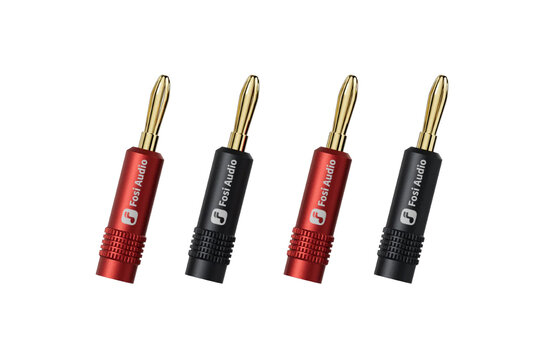 BP2 Gold-Plated Banana Plugs 2 Pair / 4 pcs