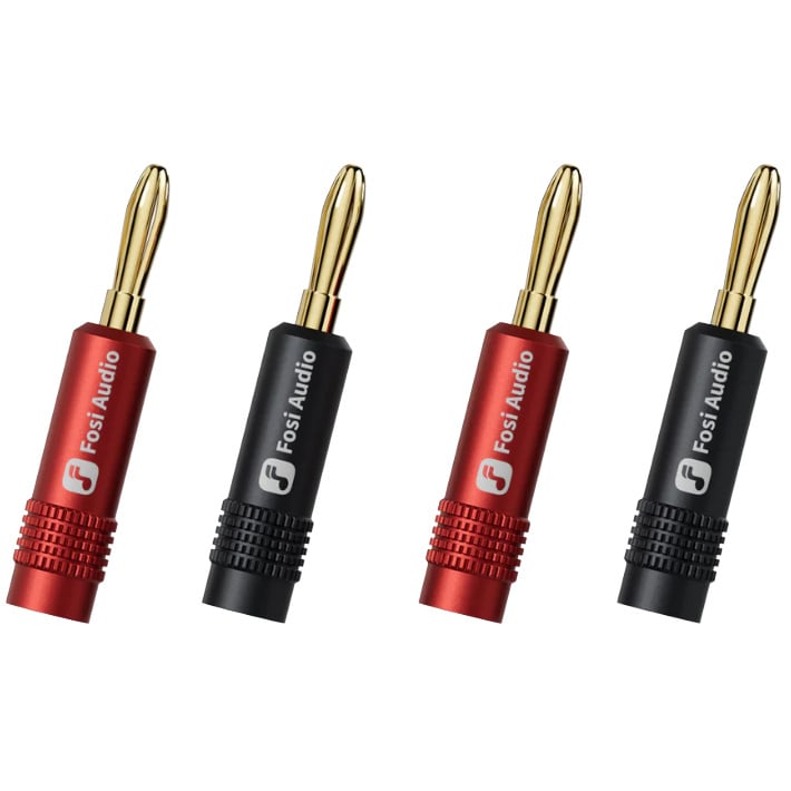BP2 Gold-Plated Banana Plugs 2 Pair / 4 pcs