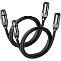 XLR to XLR cable 1.2m 2 Pack