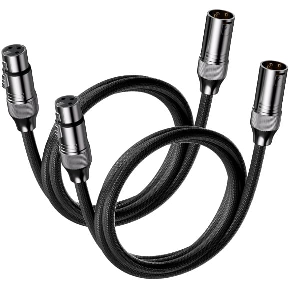XLR to XLR cable 1.2m 2 Pack