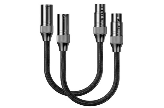 XLR to XLR cable 0.3m 2 Pack