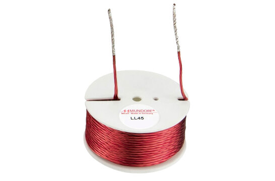 LL45-0,82 | 0,82 mH | 0,38 Ω | 2% | 17 AWG | MCoil AirCore Hepta Strand Coil