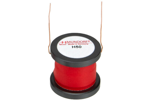 H50-6,8 | 6,8 mH | 1,31 Ω | 3% | 24 AWG | MCoil Ferrite/Aronit DrumCore Coil