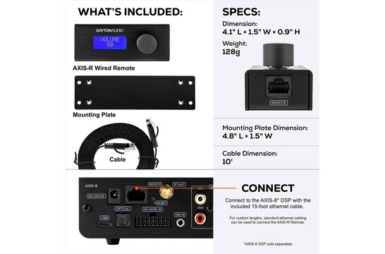 AXIS-R Wired Remote for DSP-408 MK2