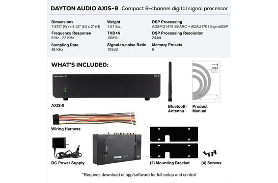 AXIS-8 Digital Signal Processor with Sub Effects