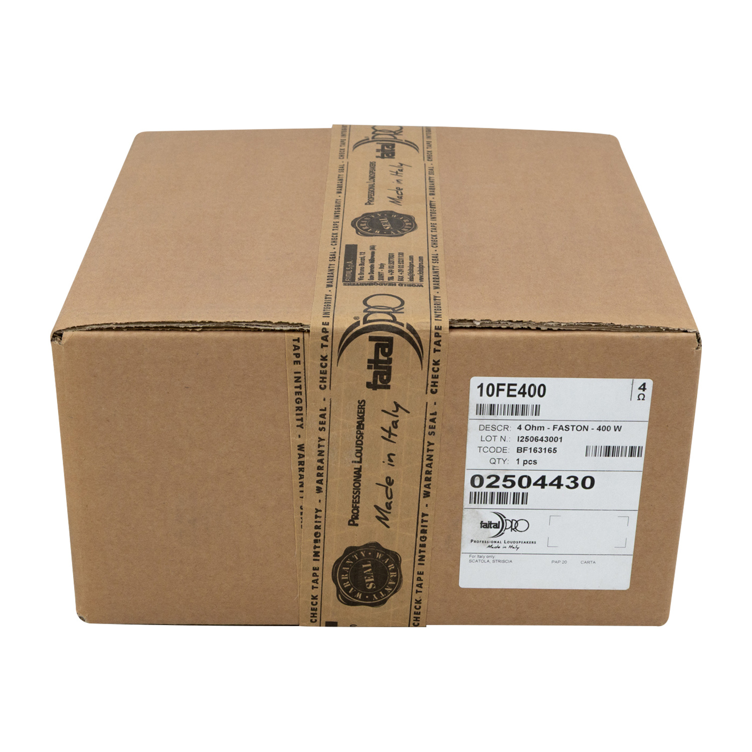 10FE400-4F 10" Bass-midwoofer 4 Ohm