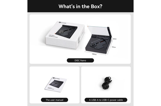 Disc Nano-B Portable CD Player with DAC & Headphone Amplifier