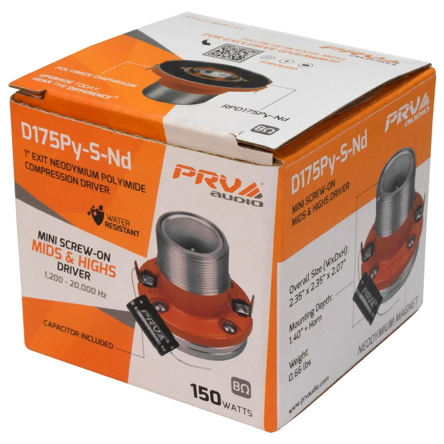 D175Py-S-Nd 1" Compression Driver 8 ohms