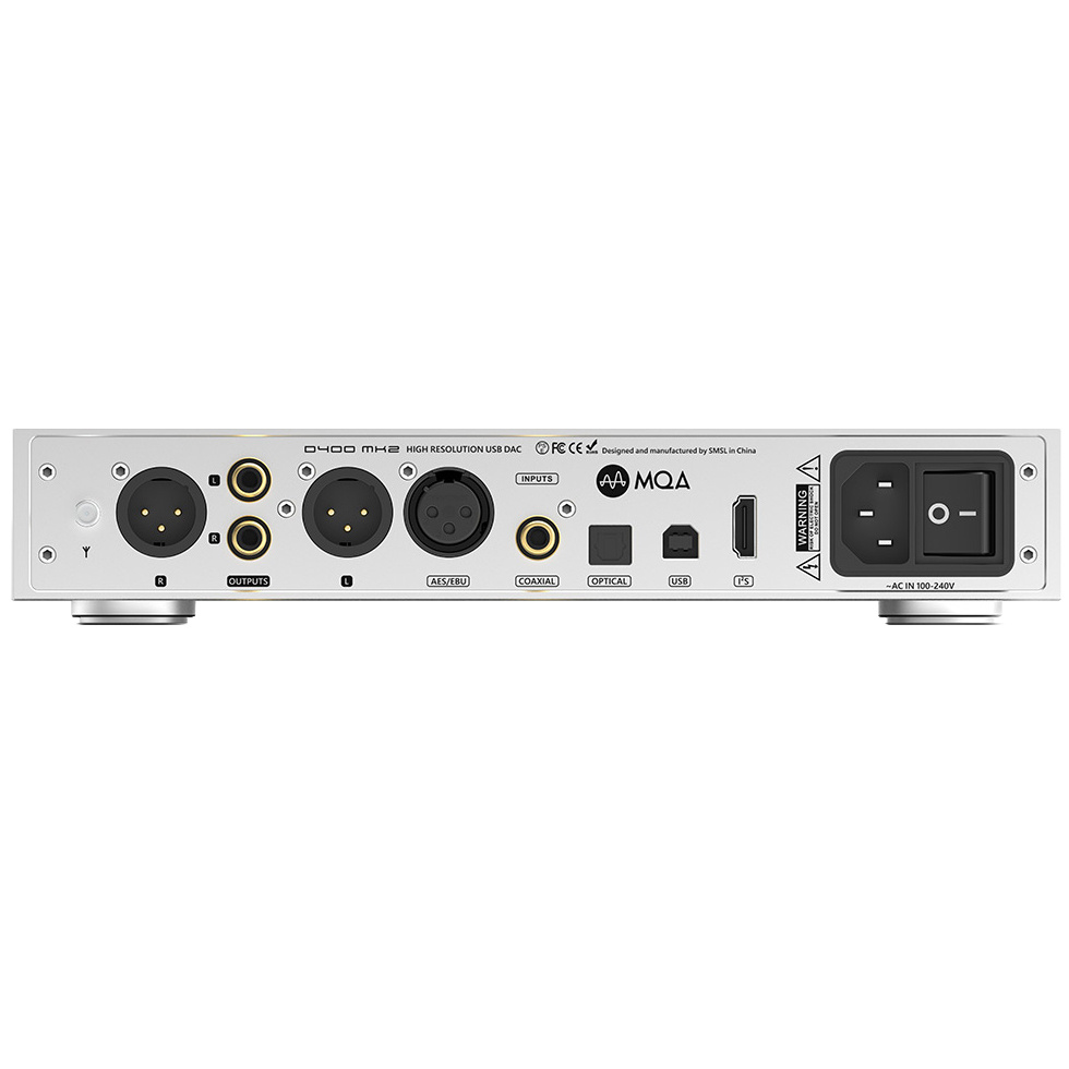 D400 MK2 MQA Audio DAC AK4191 and AK4499EX 32bit/768kHz DSD512 Bluetooth