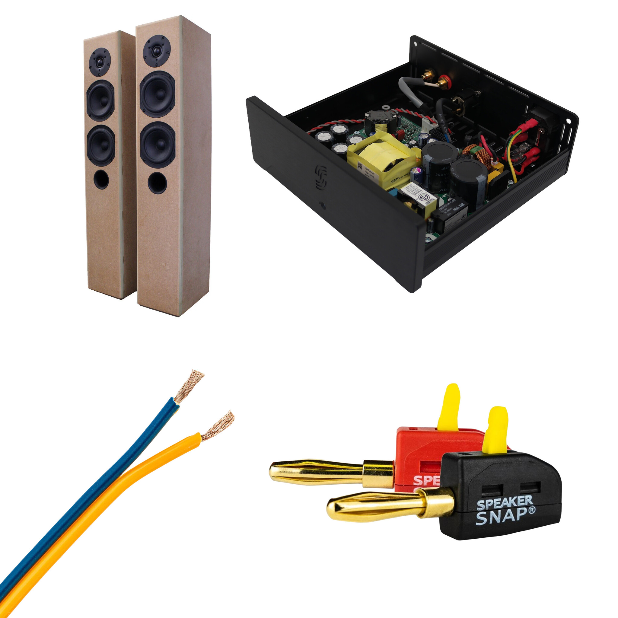 SoundImpress Martini Tower + Hypex HY122 -2Ch Speaker Bundle