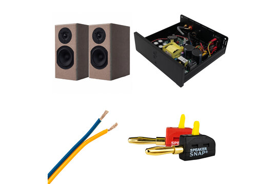 SoundImpress Martini Bookshelf + Hypex HY122 -2Ch Speaker Bundle