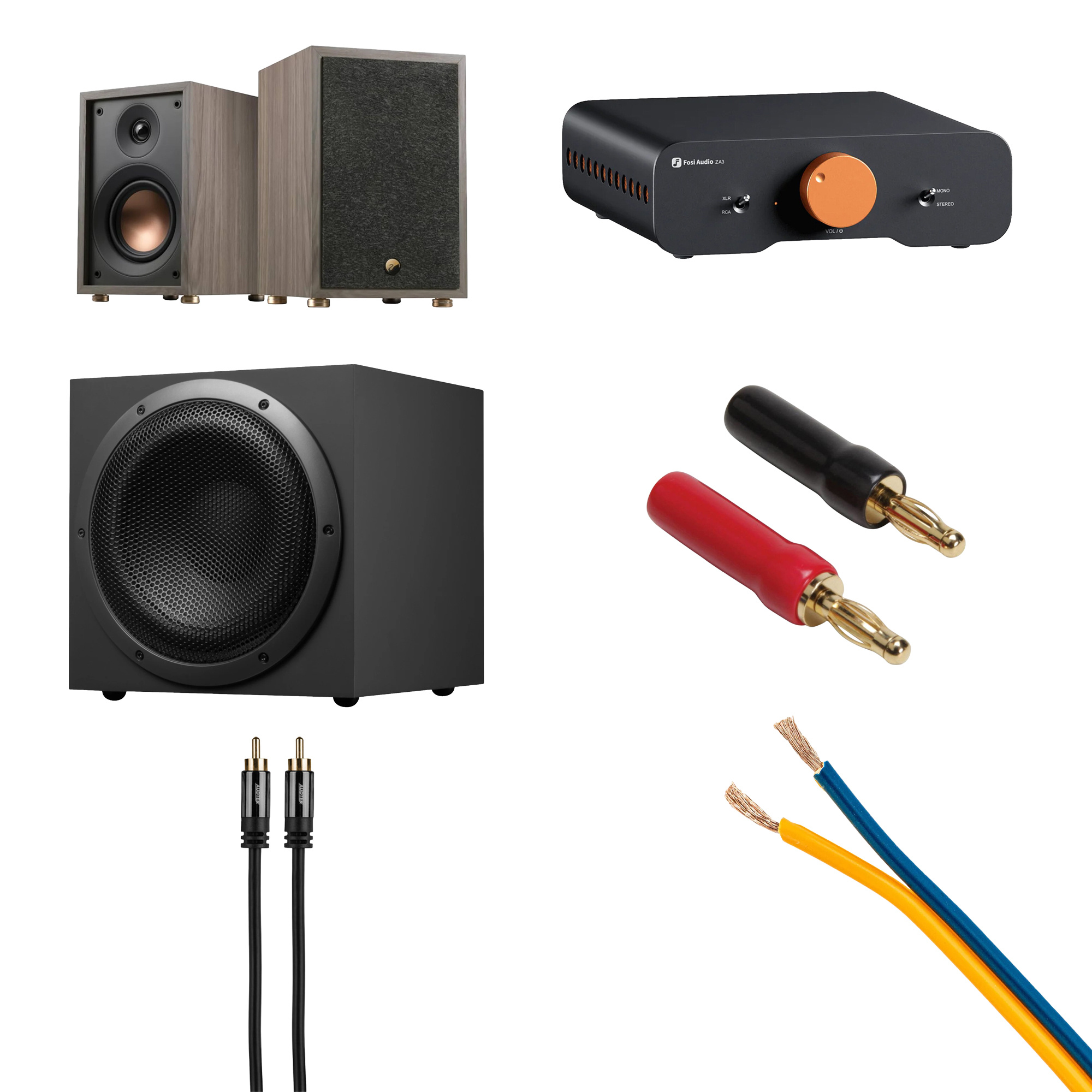 Hivi Oasis MAX and SUB10G + Fosi Audio ZA3 Speaker bundle