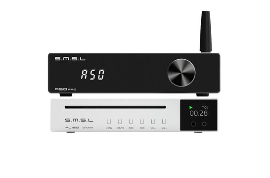 S.M.S.L. PL150 Silver + A50 Pro CD and Cables Listening Bundle