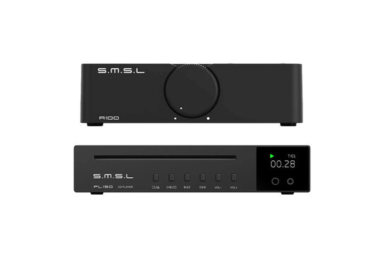 S.M.S.L. PL150 Black + A100 CD Listening and Cables Bundle