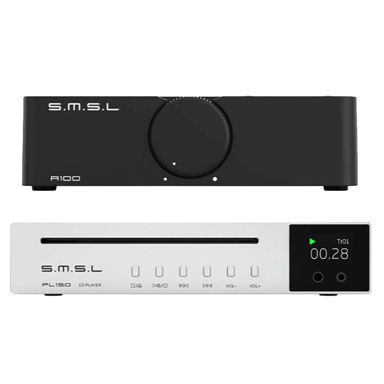 S.M.S.L. PL150 Silver + A100 CD Listening and Cables Bundle