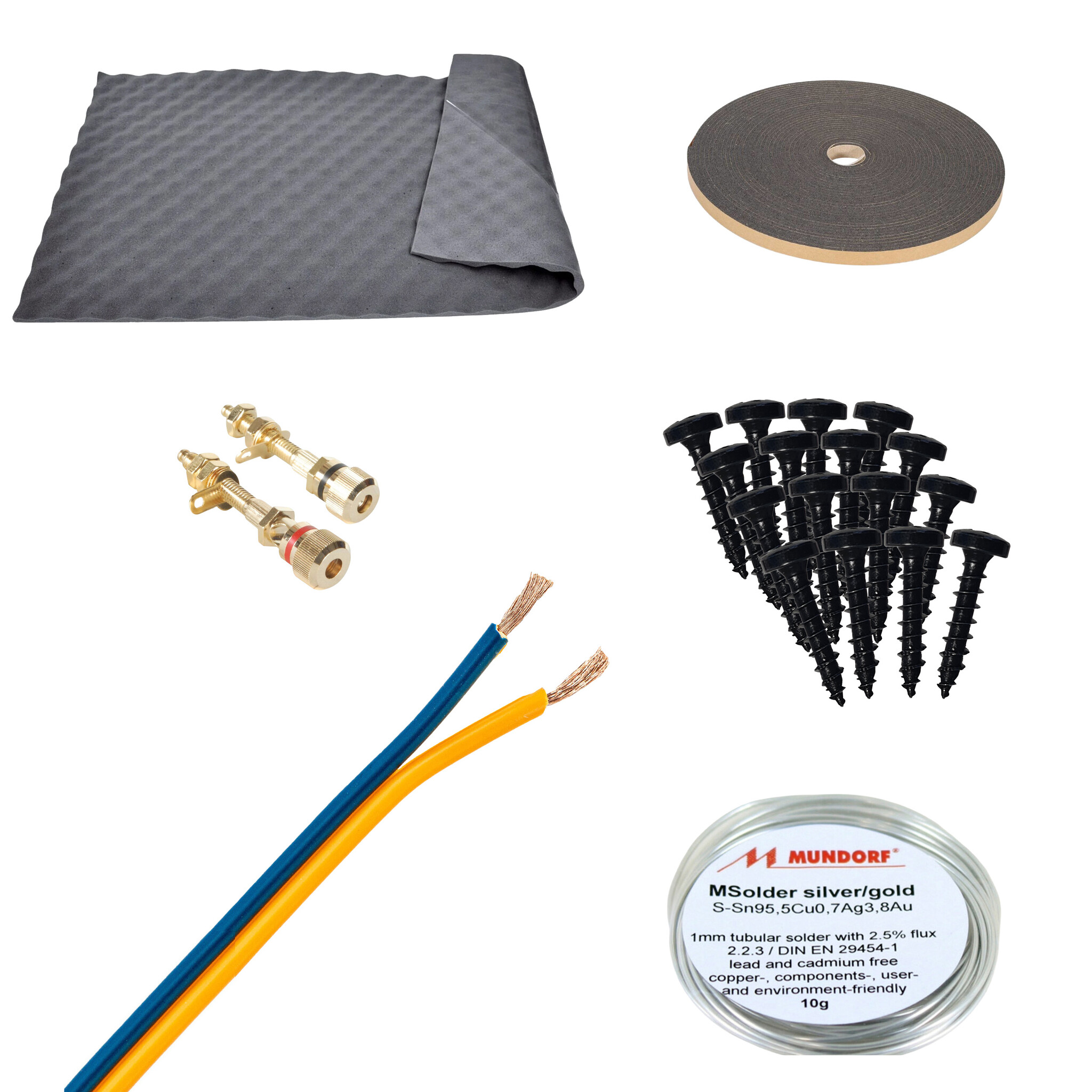 DIY Speaker Assembly Kit Small Premium for Cabinets under 30 Liters
