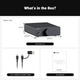 Fosi Q6 DAC & V3 AMP + Cables Bundle