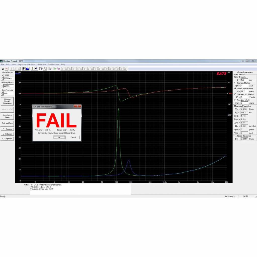 DATS V3 Computerbasiertes Audiokomponenten-Testsystem