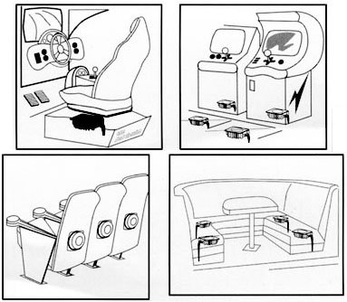 AST-2B-4 Pro Bass shaker tactiele transducer