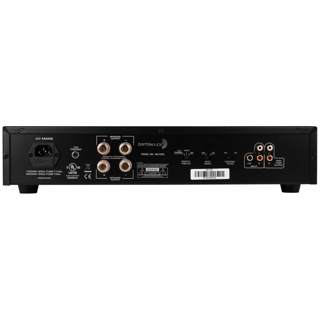 SA1000 Subwoofer Amplifier Rack Mountable