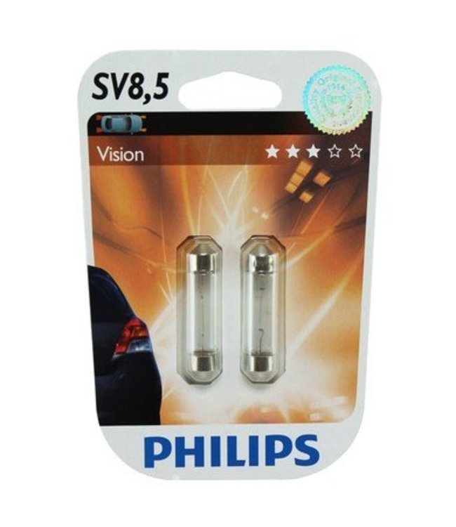 Philips Autolamp SV 8,5  T10,5 x 43 10 W op  Blister