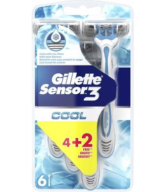 GILLETTE Wegwerpmesjes Men -Sensor 3 Cool 4+2